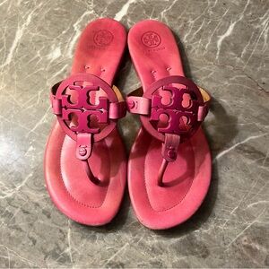 Tory Burch Miller Barbie Pink Sandals Leather 9